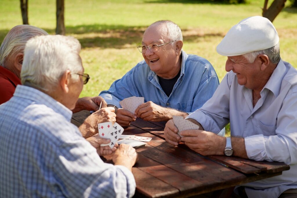 Labor Day safety tips for seniors enjoying a family gathering