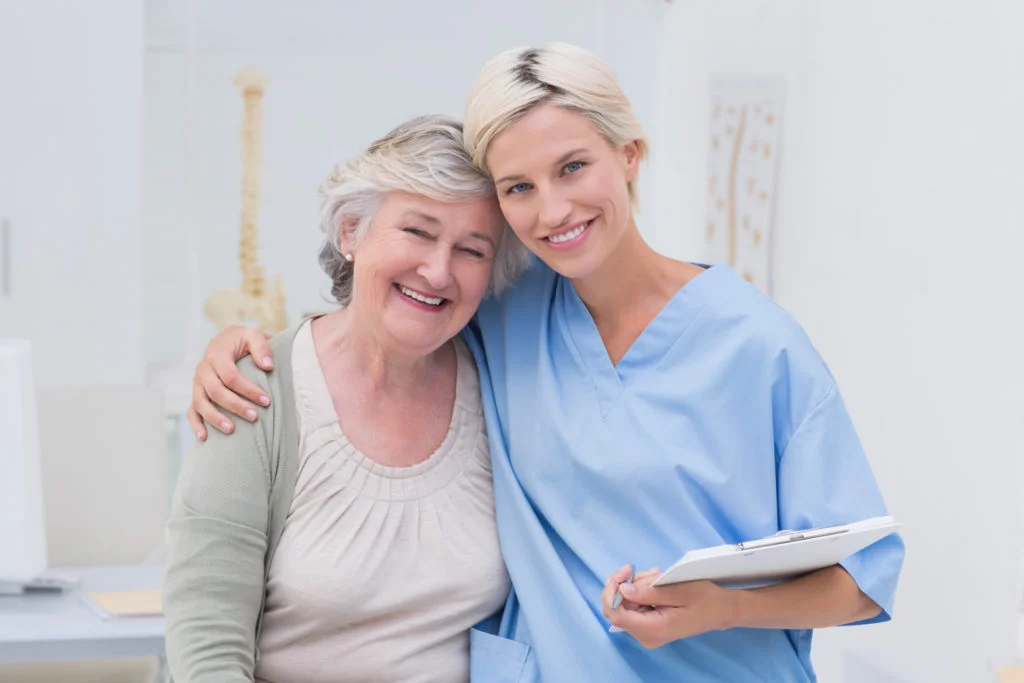 Caregiver providing compassionate home care for a senior in Philadelphia, helping an older adult remain independent at home.